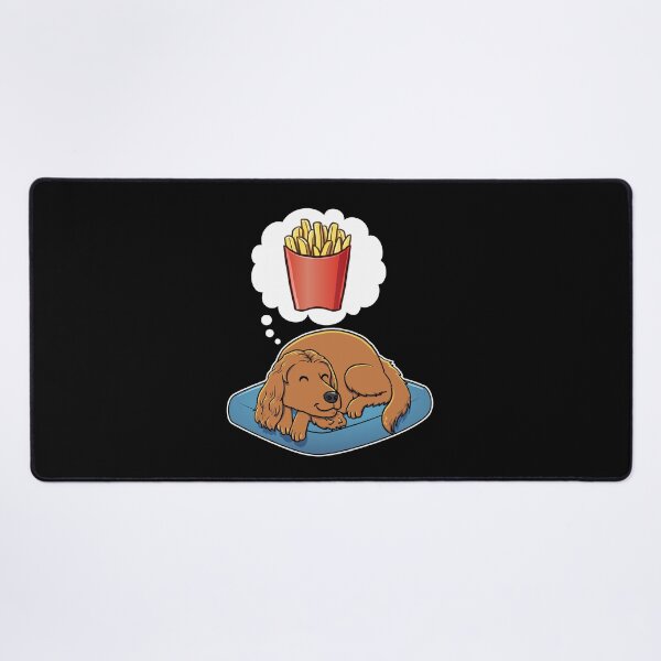 Item preview, English Cocker Spaniel dreaming about French Fries designed and sold by DoggieDelights.