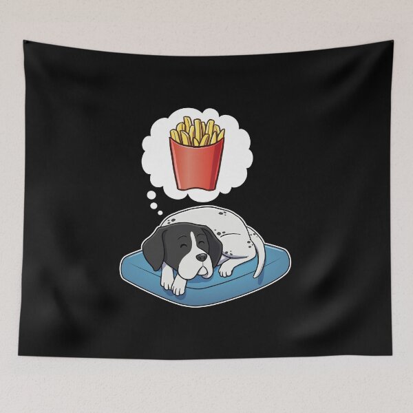 Artikelvorschau, English Pointer dreaming about French Fries entworfen und verkauft von DoggieDelights.