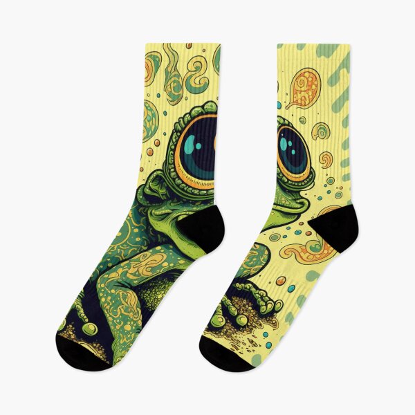 Item preview, trippy psychedelic frog designed and sold by GooseTees90.