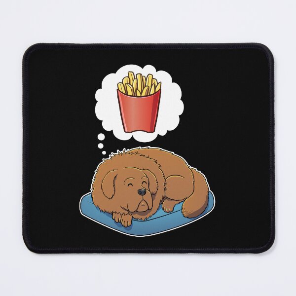 Item preview, Tibetan Mastiff dreaming about French Fries designed and sold by DoggieDelights.