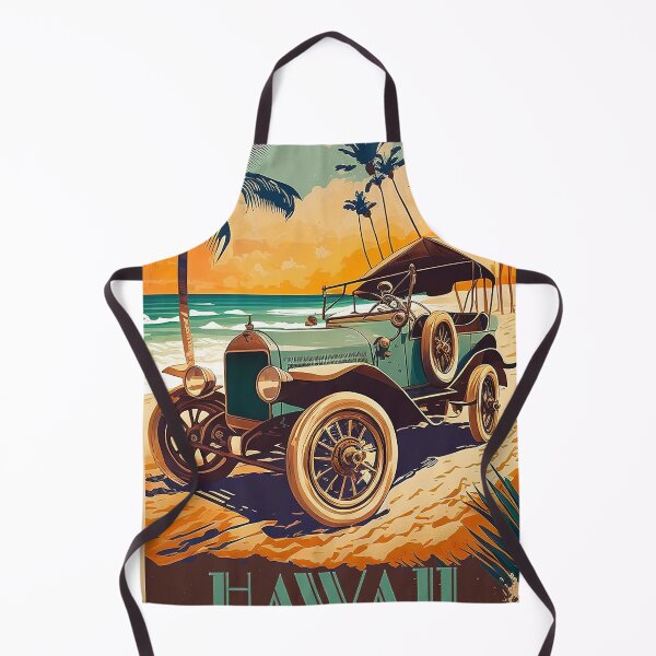 Item preview, Hawaii Beach Buggy Vintage Travel Art Poster designed and sold by OldTravelArt.