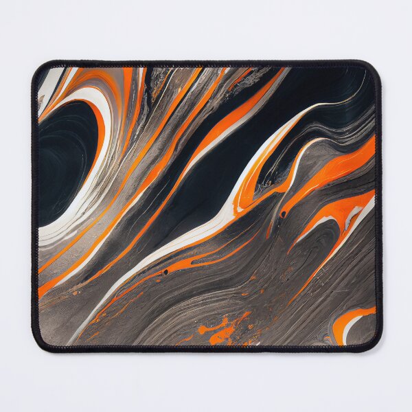 Item preview, Black orange marble texture designed and sold by AppleElf.