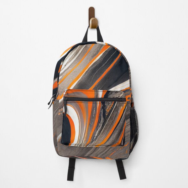 Item preview, Black orange marble texture designed and sold by AppleElf.