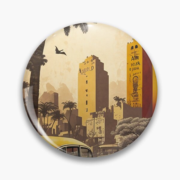 Item preview, Lagos Nigeria Vintage Travel Art Poster designed and sold by OldTravelArt.