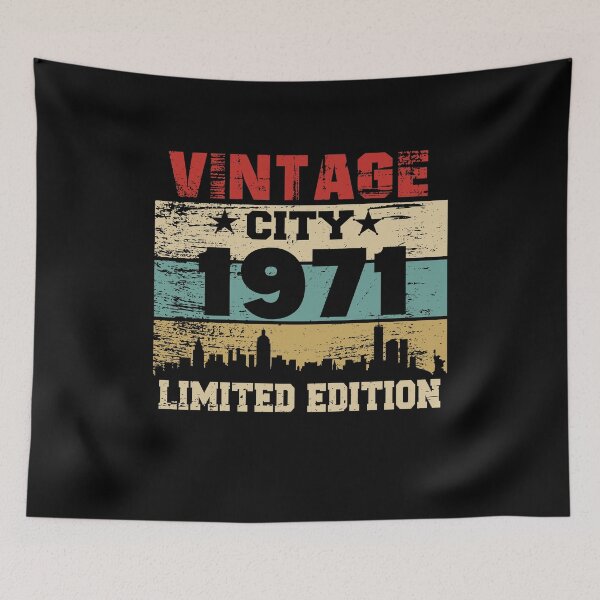 Item preview, Vintage 1971, 52th Birthday limited edition Gift designed and sold by ahmedbakkali.