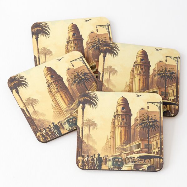 Item preview, Luanda Angola Vintage Travel Art Poster designed and sold by OldTravelArt.