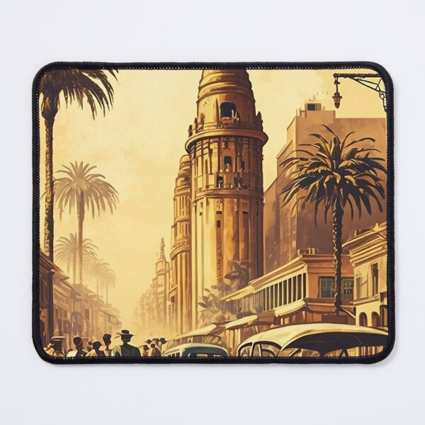 Item preview, Luanda Angola Vintage Travel Art Poster designed and sold by OldTravelArt.