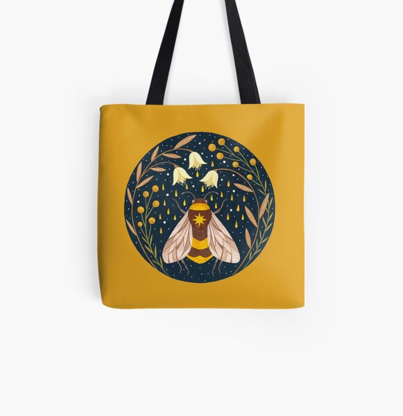 Mähdrescher aus Gold Allover-Print Tote Bag