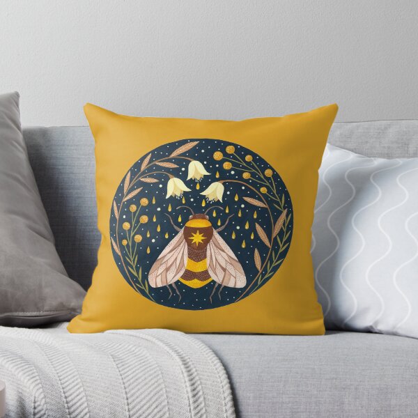 Harvester of gold Throw Pillow