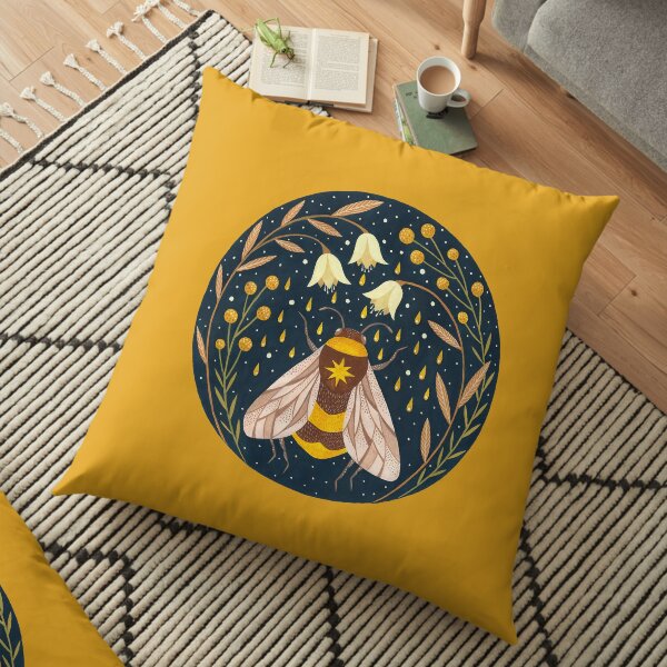 Harvester of gold Floor Pillow