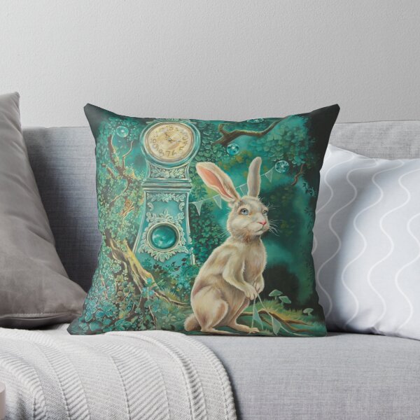 Alice in Wonderland Gifts White Rabbit Pillow White Rabbit Cushion