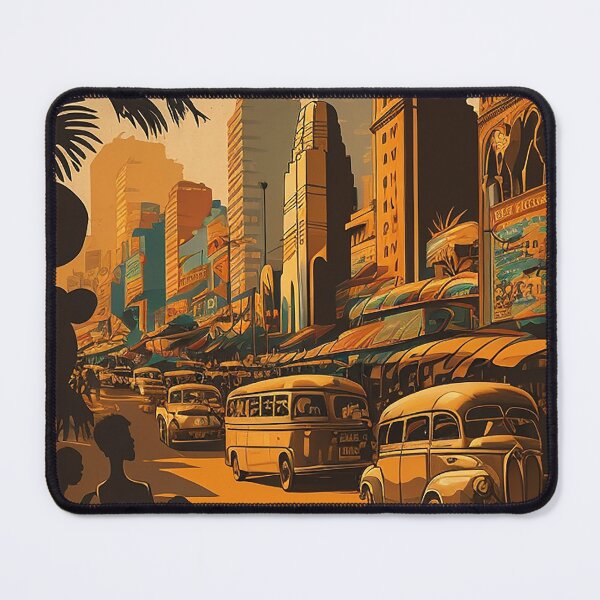 Item preview, Nairobi Kenya Vintage Travel Art Poster designed and sold by OldTravelArt.
