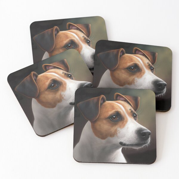 Aperçu de l'œuvre Jack Russel Terrier Chien Portrait Réaliste créée et vendue par unrealartwork.
