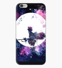 Little Witch Flying Over Moon iPhone Case