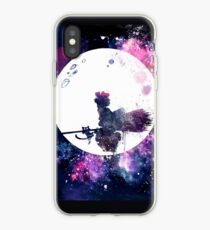 Little Witch Flying Over Moon iPhone Case