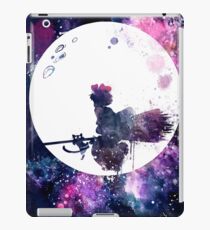 Little Witch Flying Over Moon iPad Case/Skin