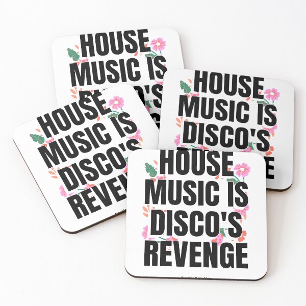 Item preview, HOUSE MUSIC IS DISCO'S REVENGE  - Frankie Knuckles quote (black)  designed and sold by Discothreadz.