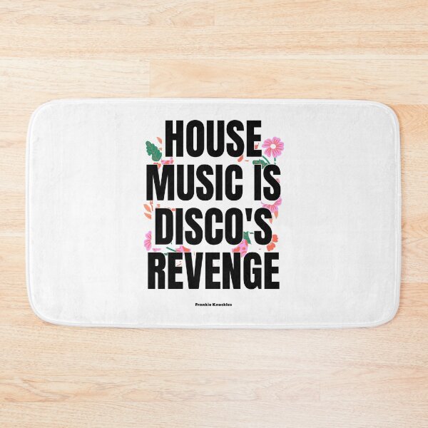 Item preview, HOUSE MUSIC IS DISCO'S REVENGE  - Frankie Knuckles quote (black)  designed and sold by Discothreadz.
