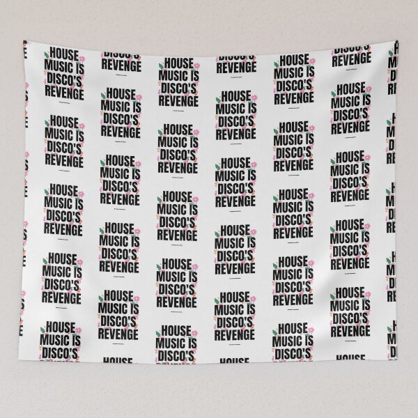 Item preview, HOUSE MUSIC IS DISCO'S REVENGE  - Frankie Knuckles quote (black)  designed and sold by Discothreadz.