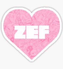 Zef Heart Sticker