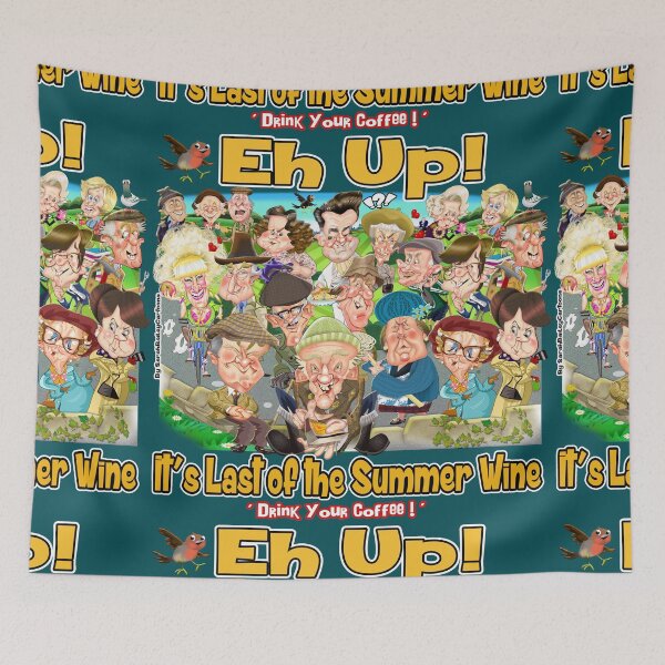 Item preview, Eh Up It's Last of the Summer Wine designed and sold by SARAH BAILEY CARTOONS.