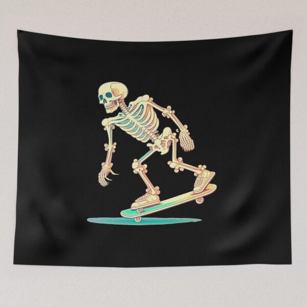 Item preview, Skeleton Skater (Cartoon Art)  designed and sold by The-Fox-Hole.