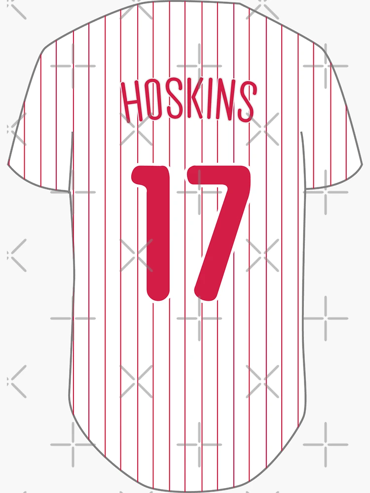Hoskins #17 Jersey Sticker for Sale by dopelope