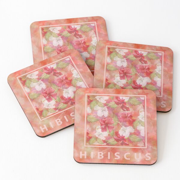 Item preview, Red And White Tropical Hibiscus Design  designed and sold by Tina Veenstra.