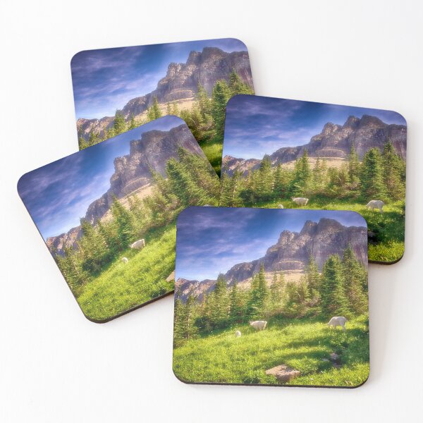 Item preview, Mountain Goats at Logan Pass - Glacier National Park designed and sold by Kathy Weaver.