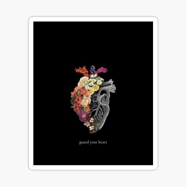 "Guard your heart illustration" Sticker for Sale by Createdt0create