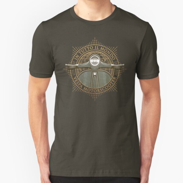 Vespa - In Tutto Il Mondo (gold) Slim Fit T-Shirt