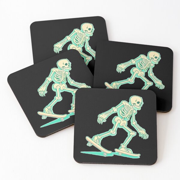 Item preview, Skeleton Skater (Cartoon Art)  designed and sold by The-Fox-Hole.