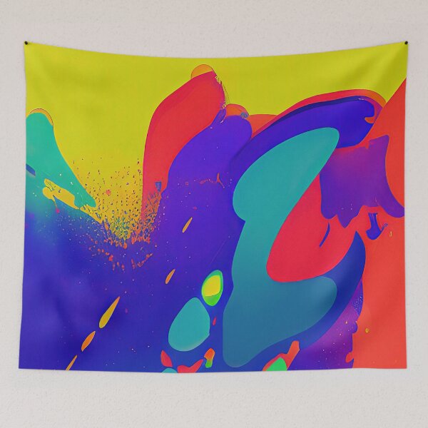 Item preview, Colorful paint splashes designed and sold by lalylaura.