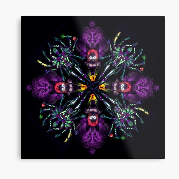UV Goddess - mandala Metal Print