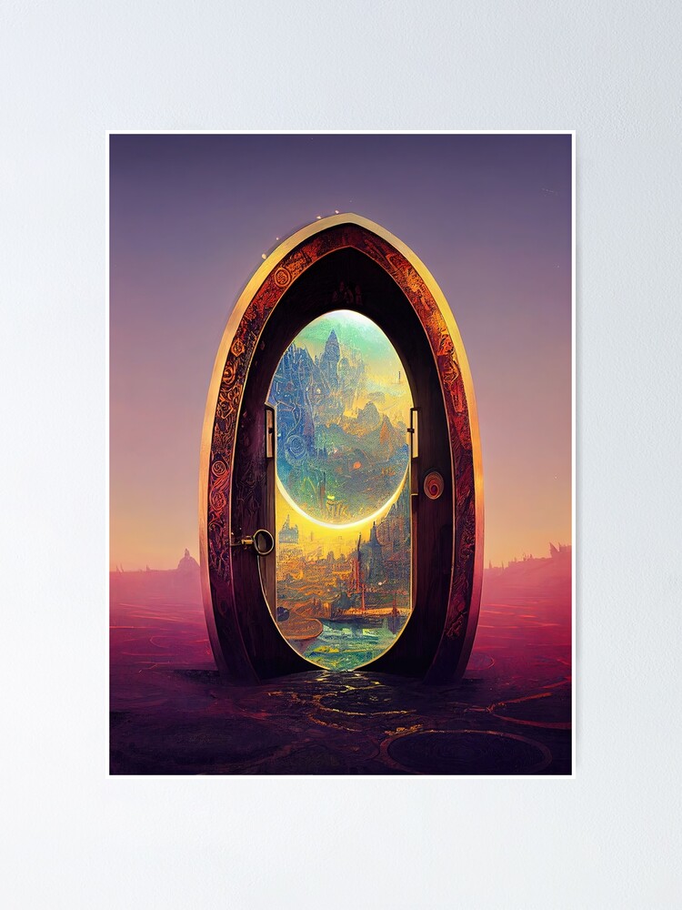 Thumbnail 1 of 3, Poster, Transgalactic Shortcut designed and sold by StudioAI.