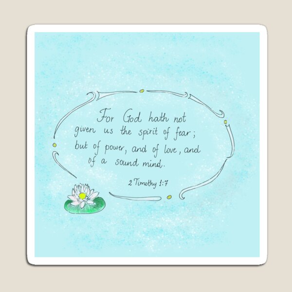 Item preview, Bible verse with water llily designed and sold by Gaillycools.