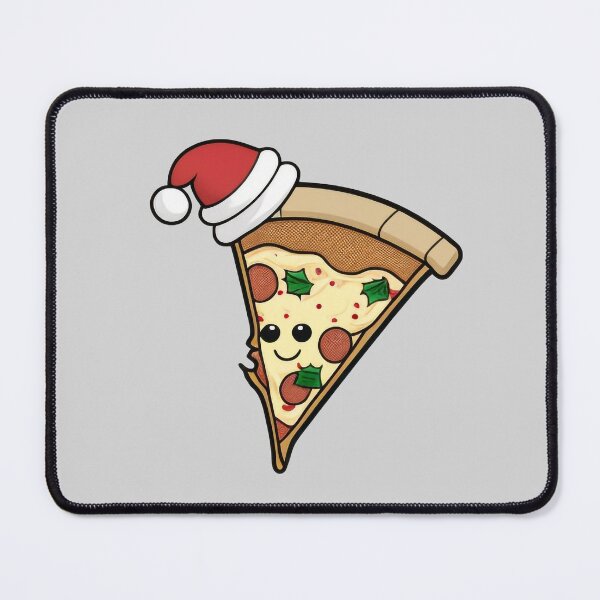 Item preview, Happy Pizza Slice (Christmas Art) designed and sold by The-Fox-Hole.