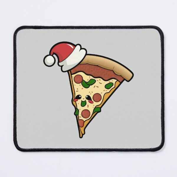 Item preview, Happy Pizza Slice (Christmas Art) designed and sold by The-Fox-Hole.