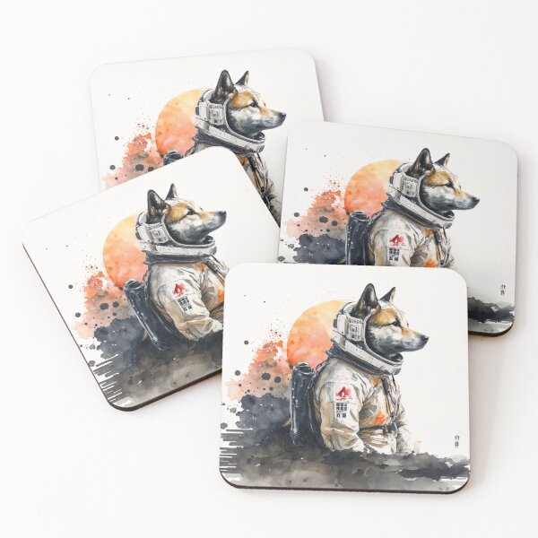 Artikelvorschau, The Force Dog Illustration Astronautenanzug entworfen und verkauft von unrealartwork.