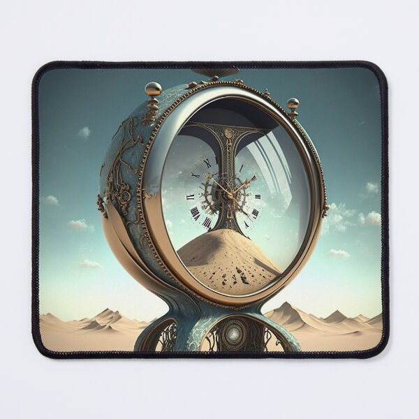 Item preview, Hourglass Clock Desert Artwork Dali Inspired designed and sold by jojolescargot.