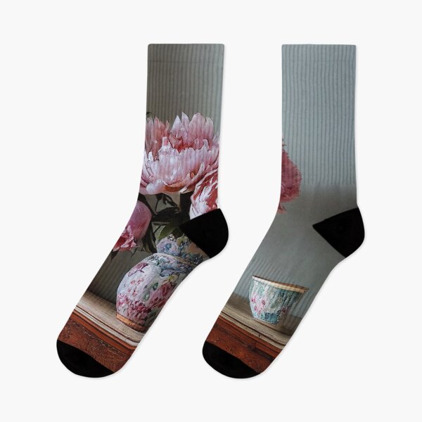 Item preview, Vase of Peonies designed and sold by StudioAI.