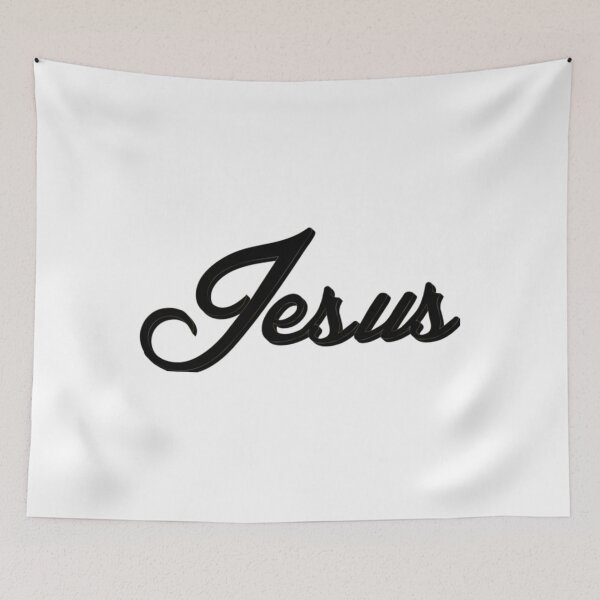 Item preview, Jesus In English Typography Black Premium    designed and sold by iidamaito555.