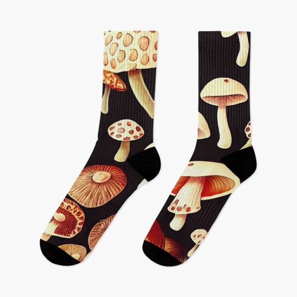 Item preview, Mushrooms in the garden designed and sold by peggieprints.