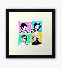 Goldene Mädchen POP! Gerahmtes Wandbild
