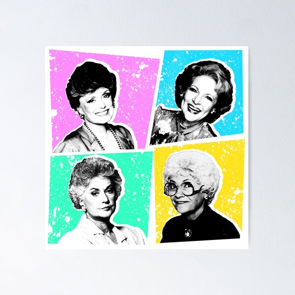 The Golden Girls Tv Series AB Diamond Painting Art Four Grandma Friends  Betty White Cross Stitch