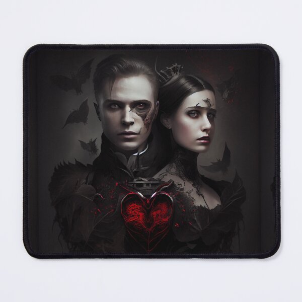 Item preview, Gothic valentine, gothic image, gothic art, goth couple, goth heart, gothic couple designed and sold by GeoffBeattie.