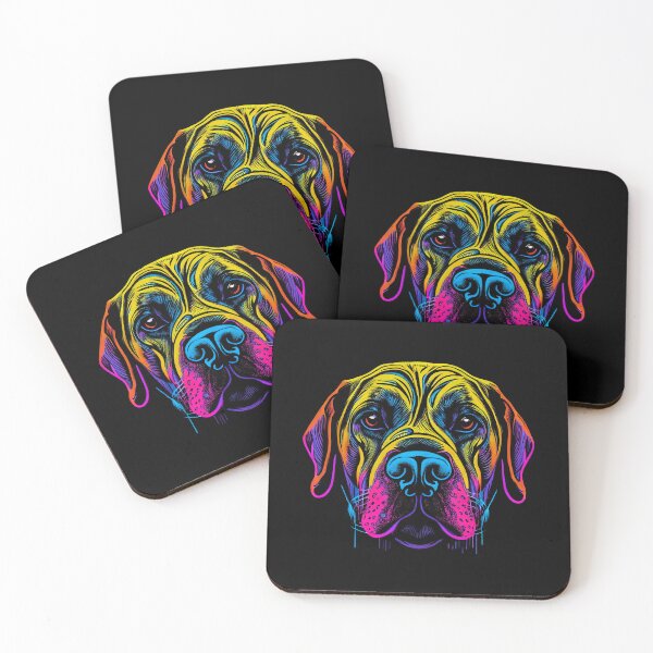 Item preview, Fila Brasileiro Dog Colorful Paint Splash designed and sold by rafaeltto.