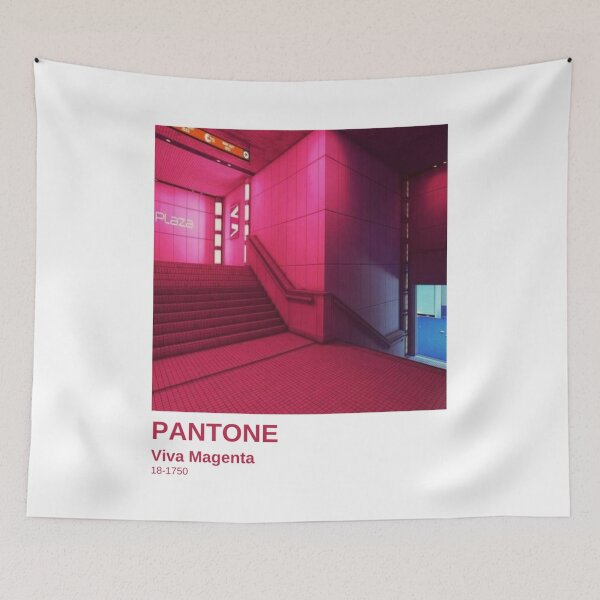 Aperçu de l'œuvre Pantone Viva Magenta Ville Esthétique créée et vendue par shimoda214.