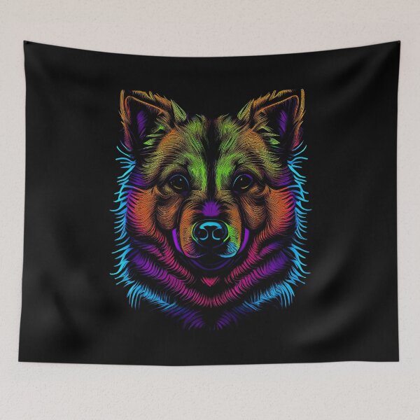 Item preview, Finnish Spitz Dog Colorful Paint Splash designed and sold by rafaeltto.