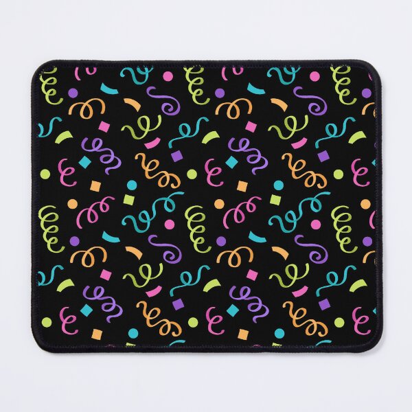 Item preview, Colorful Confetti Swirl Confetti Sprinkles on Black designed and sold by funnytshirtemp.